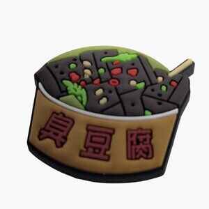 Asian Food Shoe Charm Snack Stinky Tofu Cartoon Food